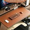 Leather Desk Mat – Extra Large Waterproof Mouse Pad & Keyboard Pad Non-Slip PU Leather Desk Blotter Table Protector Home Office Supplies