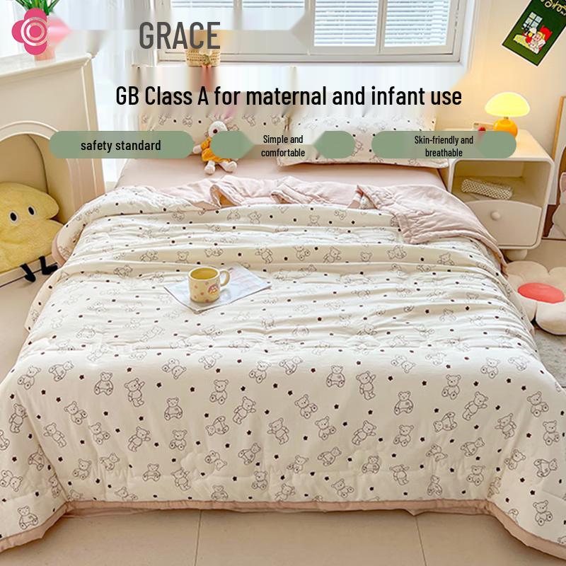 Grace Xinjiang Cotton Cloud Bear Quilt
