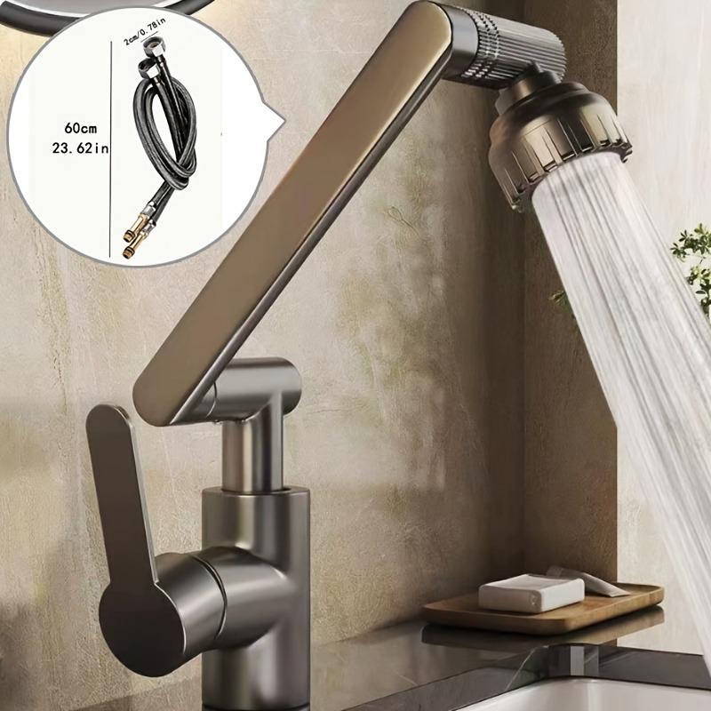 Universal rotating durable bathroom kitchen faucet universal hot and cold household faucet 60cm easy to install design