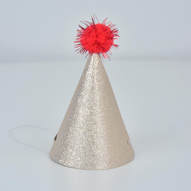 Sparkly Sequin Macaron Glitter Birthday Cone Party Hat