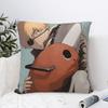 Chainsaw Man Anime Square Pillow Case Himeno Pochita Cushion Covers Custom Zipper Decorative Pillowcase for Living Room 45x45cm