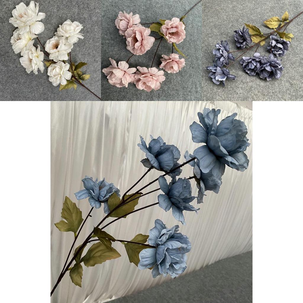 Simulated Peony Stems For Vase Decoration In Living Room Or Dining Area
