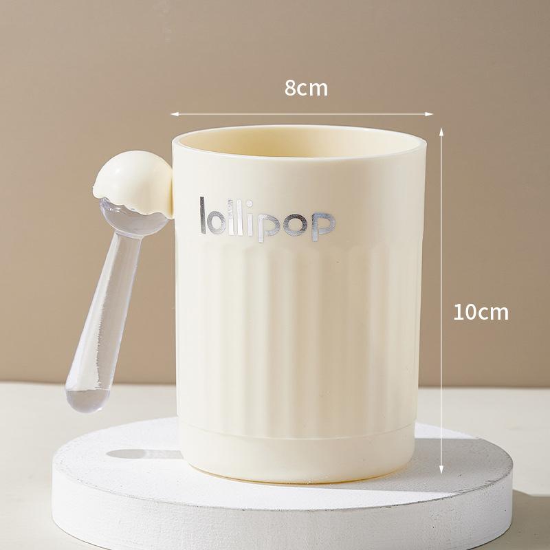 

Household Toiletry Toothbrush Cup Children s Plastic Tooth Cup Large-capacity and Cute Brushing and Rinsing Cup 601-700ml вершковий