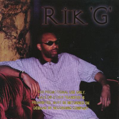 CD RIK 'G' - Rik 'G' 542232PROMO Grooveshack, De 1997 US Soul/Funk Used