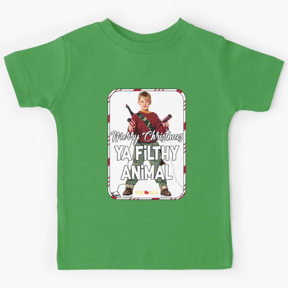 Merry Christmas Ya Filthy Animal Kids T-Shirt 170