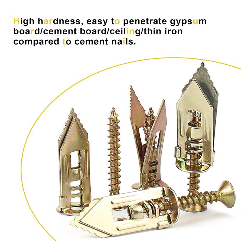 150 Colored Zinc Expansion Bolt Sets, Suitable for Home Decoration and Industrial Applications.
