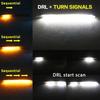 2Pcs Car Rearview Mirror Indicator Lamp DRL Streamer Strip Flowing Turn Signal Lamp Auto Headlight Strip Car Lighting 12V