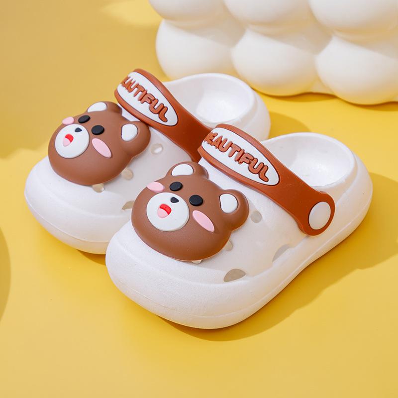 Soft-soled Non-slip Cartoon Dinosaur Clogs for Summer, Boys' and Girls' Children's Slippers, Sandals for Kids and Toddlers