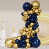 101pcs Chic Navy Gold Balloon Kit Easy Setup For Weddings Baby Showers Parties No Electricity Perfect Decor Photo Backdrop