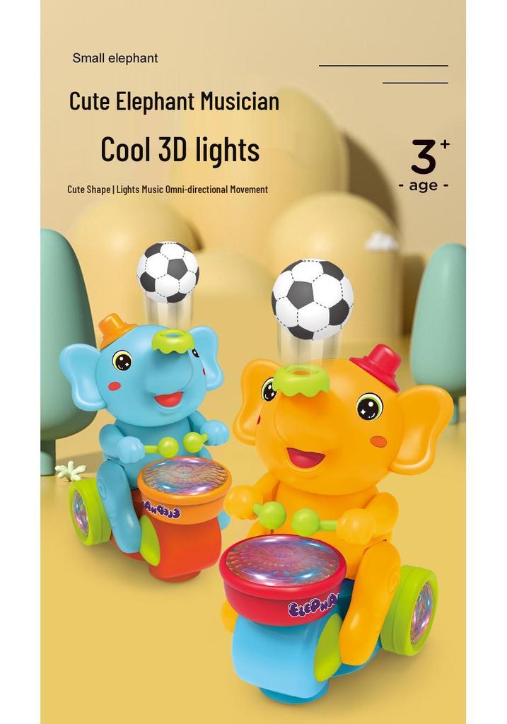 Smart Baby Elephant Toy with Lights, Sounds, and Floating Balls for Early Education (0-3 Years)