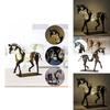 Metal Horse Sculpture With Builtin Light For Desktop Or Shelf Display