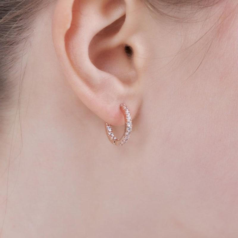 ELLE Jewelry 14K GF Round Stone Earrings ELGPEE570