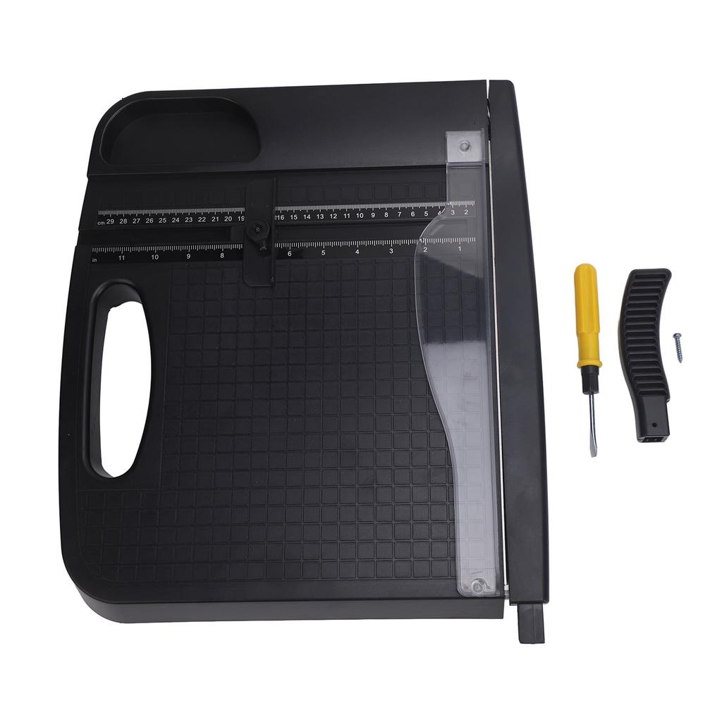 A4 Paper Cutter 12 Inch Cut 12 Sheet Capacity Portable Letter Size Paper Trimmer for Office School Home