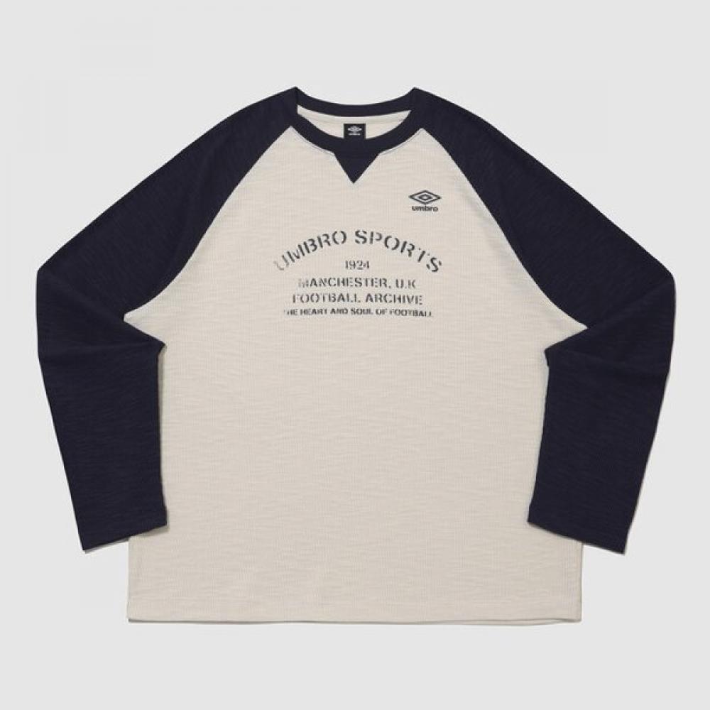 Umbro Men S CoTTon Slub Long Sleeve T ShirT Ur321crl94