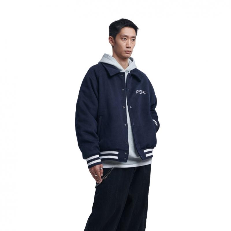 Nomanual W.s Varsity Jacket   Dark Navy