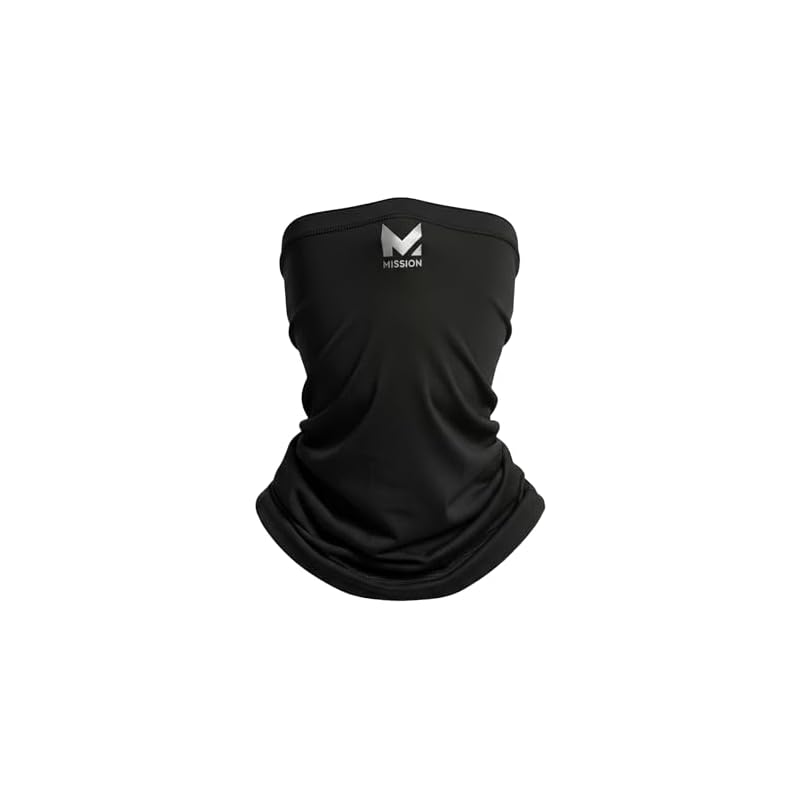 [MISSION] Cooling Neck Gaiter Face Cover - Reduces Skin Temperature by 15°C - Heatstroke Prevention - Suitable for Farming, Outdoor Activities, Golf -