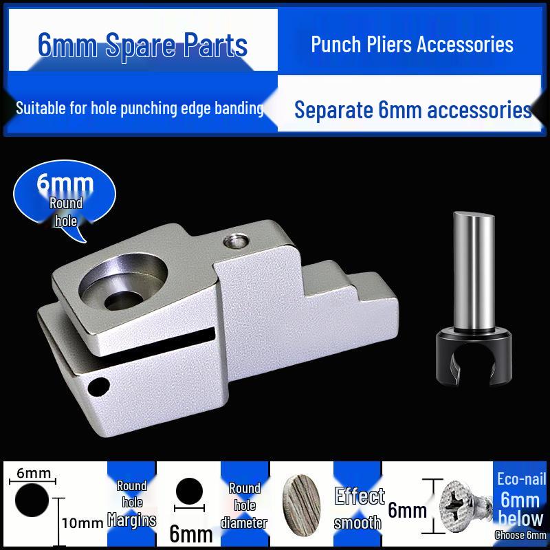East Tour Multifunctional Edge Banding Hole Punch Woodworking Tool with Screw Hole Cover Pliers