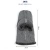 Zipper-open neck warmer brim hat (for men) (3 colors)