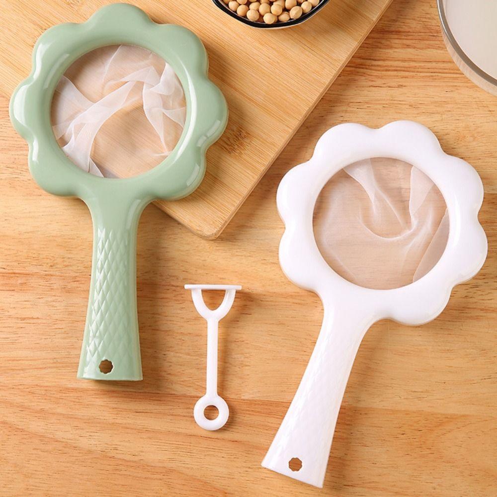 

Sunflower Shape Soybean Milk Filter Screen Fine Mesh Flour Sifter For Juice Flour Eggs белый