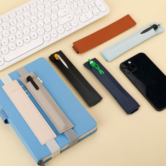 6Pcs Pen Holder Detachable Elastic Band Pen Case Convenient Single Pen Sleeve for Journals Notebooks