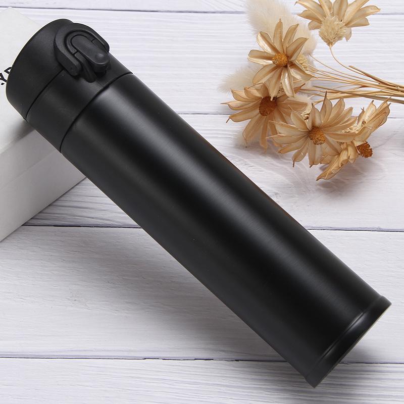 Large Capacity Water Cup Thermos Cup 400ml Vacuum Flasks Portable Stainless Steel Thermos Cup Water Bottle Travel Tea Mug Office Thermos Cup