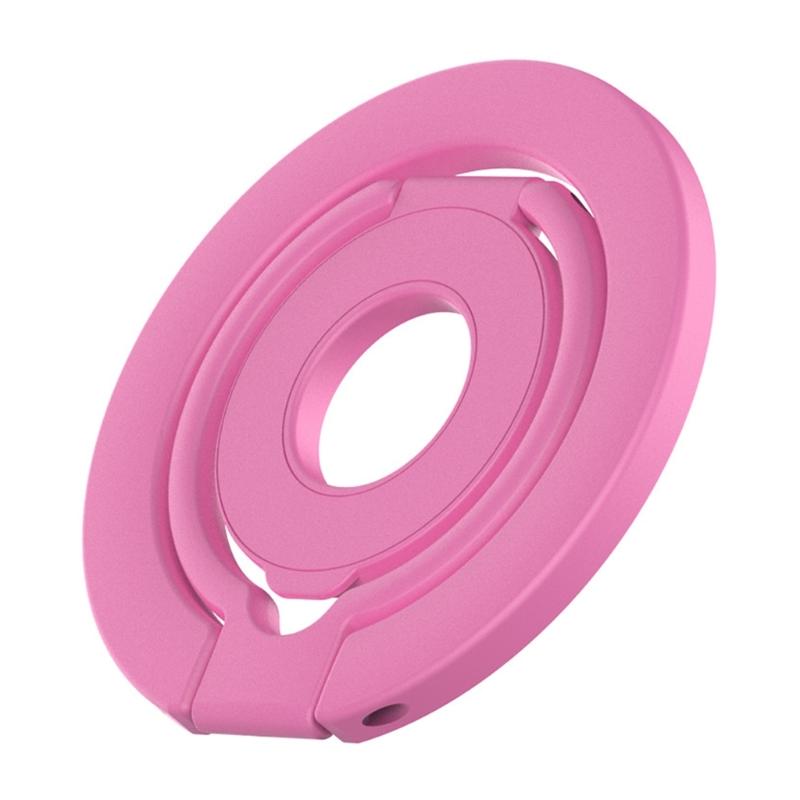 Folding Phone Grip Holder With Double Side Magnet Cellphone Stand For Multi Surfaces Mounting Finger Looped