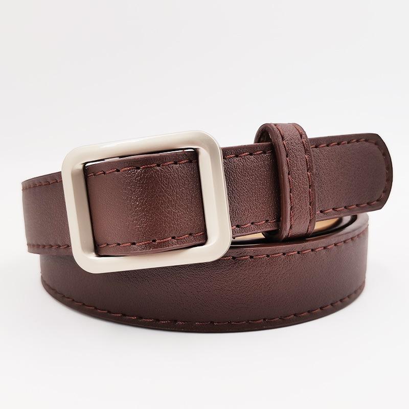 

Женский ремень Простой без иглы и без проколов Студенческий повседневный декоративный ремень 105cm