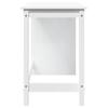 White Desk 112 x 50 x 75 cm Solid Pine Wood