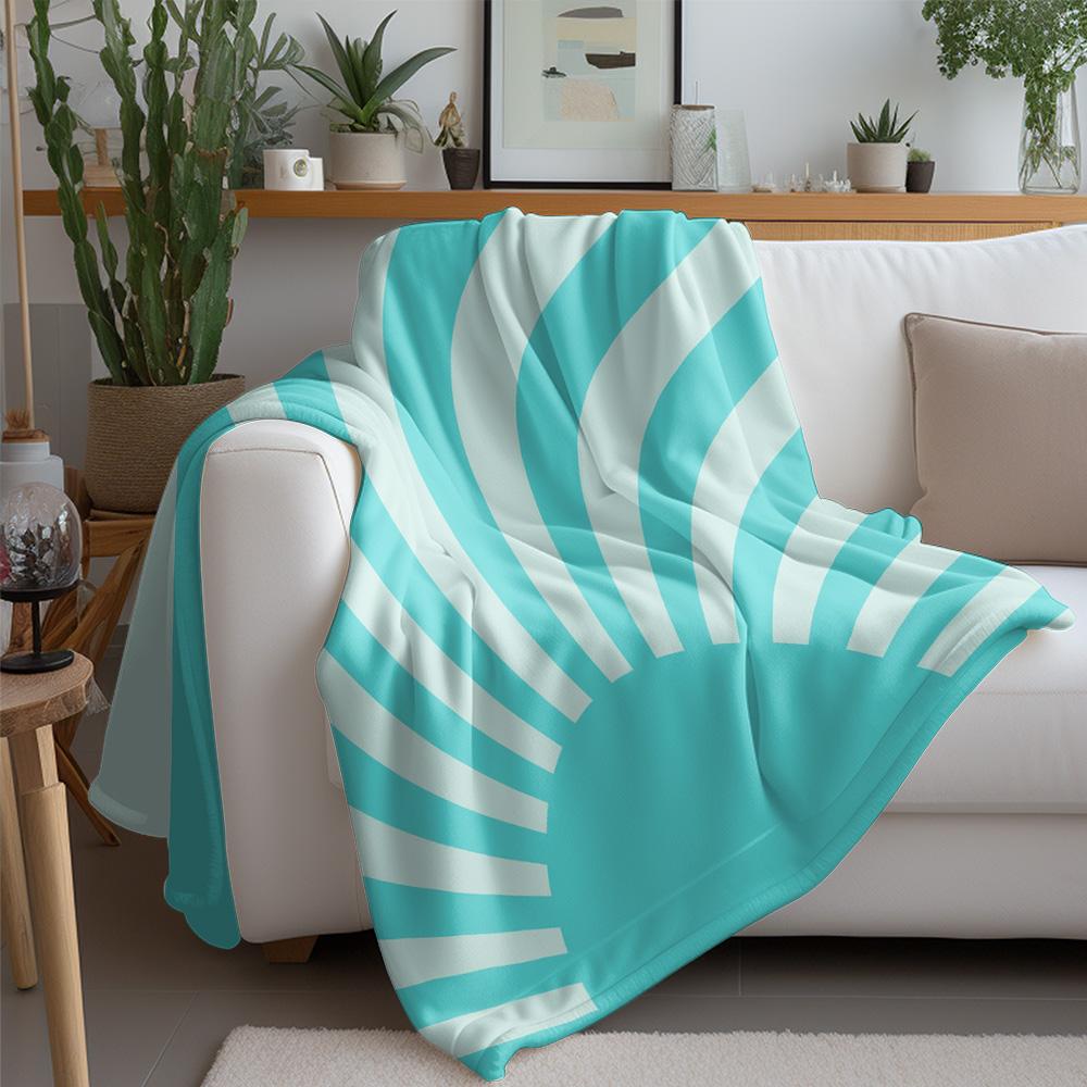 Soft Fleece Blanket with Sun Design Kids Teens Bed Sofa Throw Blanket for Girls Boys Gift