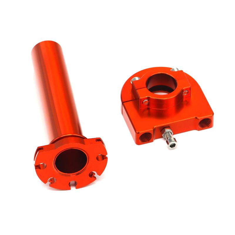 LMoDri Universal 7/8" Motorcycle Throttle Twist Grips 22mm CNC Aluminum Grip Accelerator Moped Scooter Dirt Bike Refit