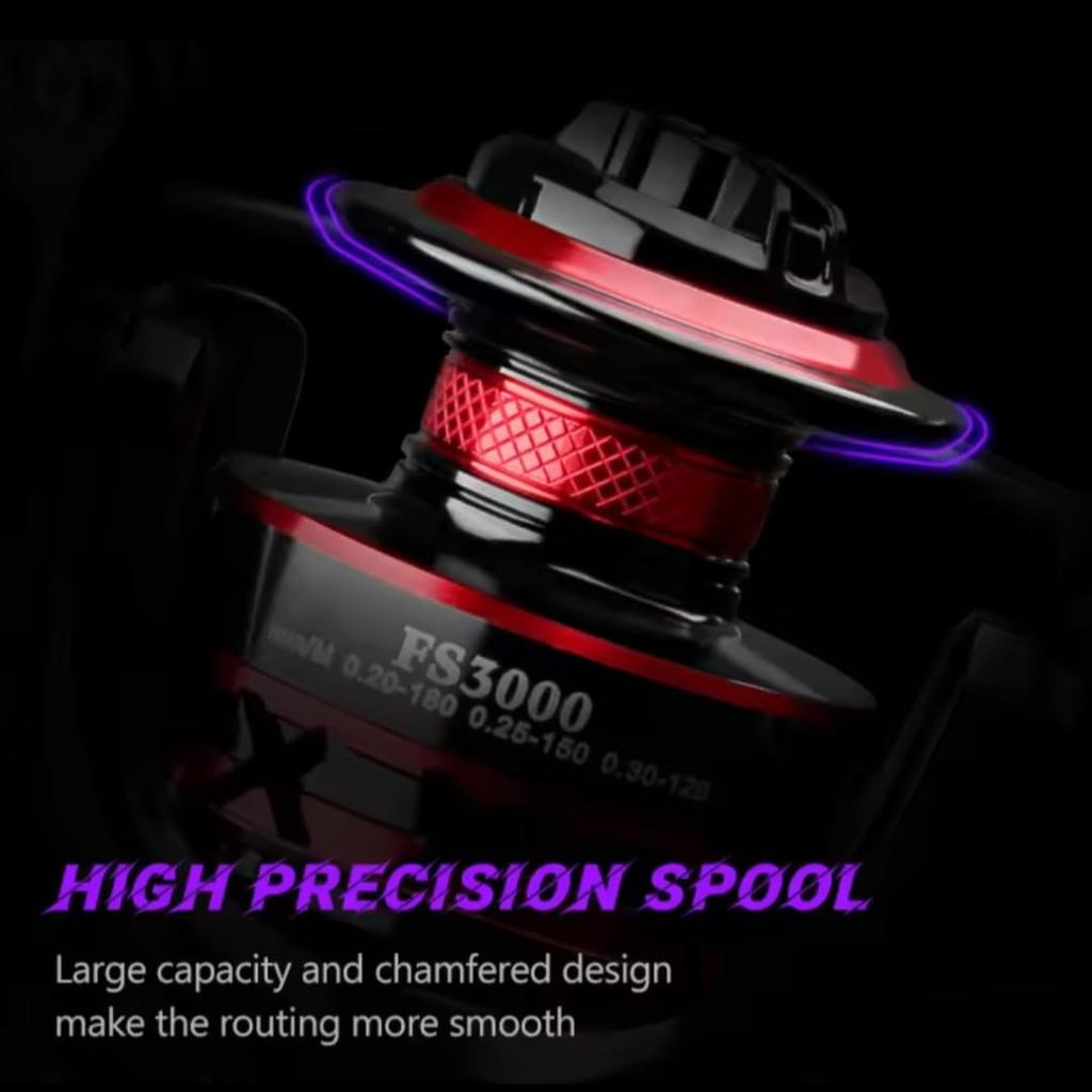 Spinning Reel Max Drag Force Gear Ratio Interchangeable for Tai Sea Horse Bass Saltwater and Freshwater Fi's+7 General-Purpose 2000, 8kg, 5.01,