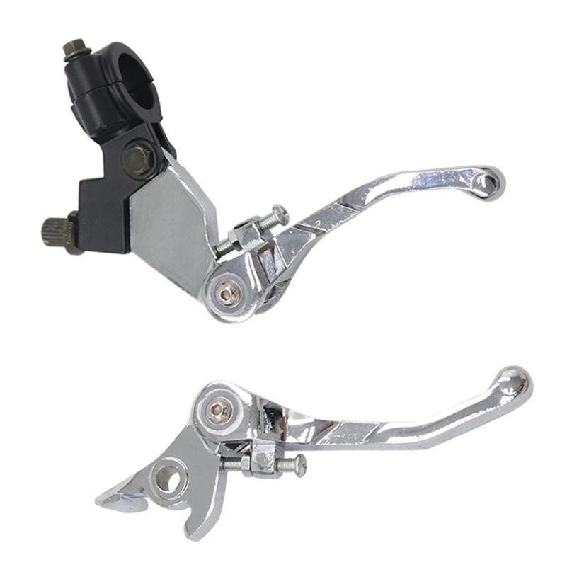 140cc 125cc 110cc Pit Dirt Bike Chrome Folding Clutch Brake Lever For 7/8" Handle Bar Fit For Atomik Dhz Orion Bosuer BSE