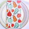 Thanksgiving Pumpkin Fall Paper Napk Disposable Decorative Pumpkin Guest Towel Napk Paper for Halloween Thanksgiving Autumn Holiday (2-Ply, 20-Count)