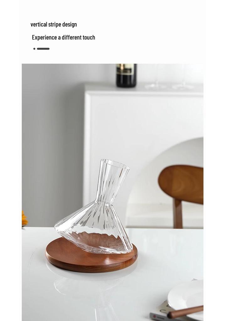 Crystal Gyroscope Rotating Decanter - Creative Wobbly Tumbler Glass