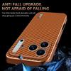 EUCAGR Luxury Carbon Fibre PU Leather Phone Case for iPhone 17 Air 17 Pro Max 16 15 14 13 12 11 Pro Max Bumper Coque Back Cover
