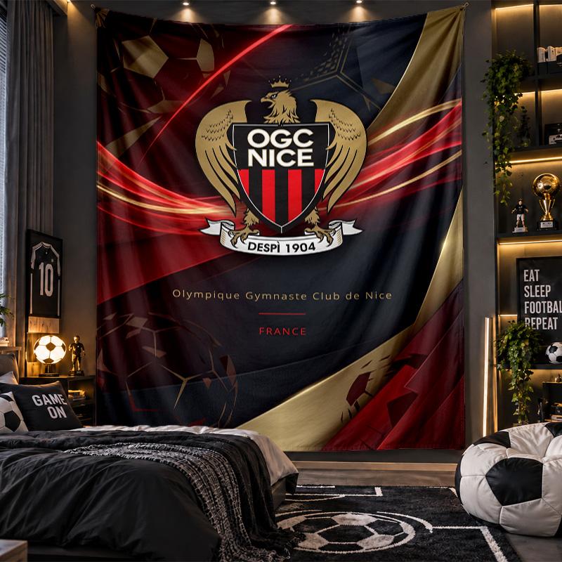 Wall Hanging Tapestry OGC Nice FC Print Cloth for Living Room Bedroom Home Decor