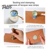 Wax Seal Sticks for Invitation 6PCS Aurora Sealing Sticks, Multi-color Gradient Strips, Without Dreamy Collage Core Stamp, Envelopes And Wedding