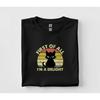First of All I'm a Delight Funny Cat Shirt Retro Vintage Graphic Tee