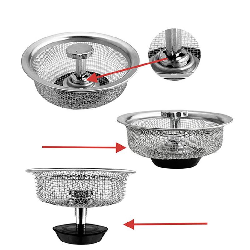 Mesh Kitchen Stainless Steel Water Filter Sink Filter Washing Pan Separation Mesh Food Tea Separation Mesh