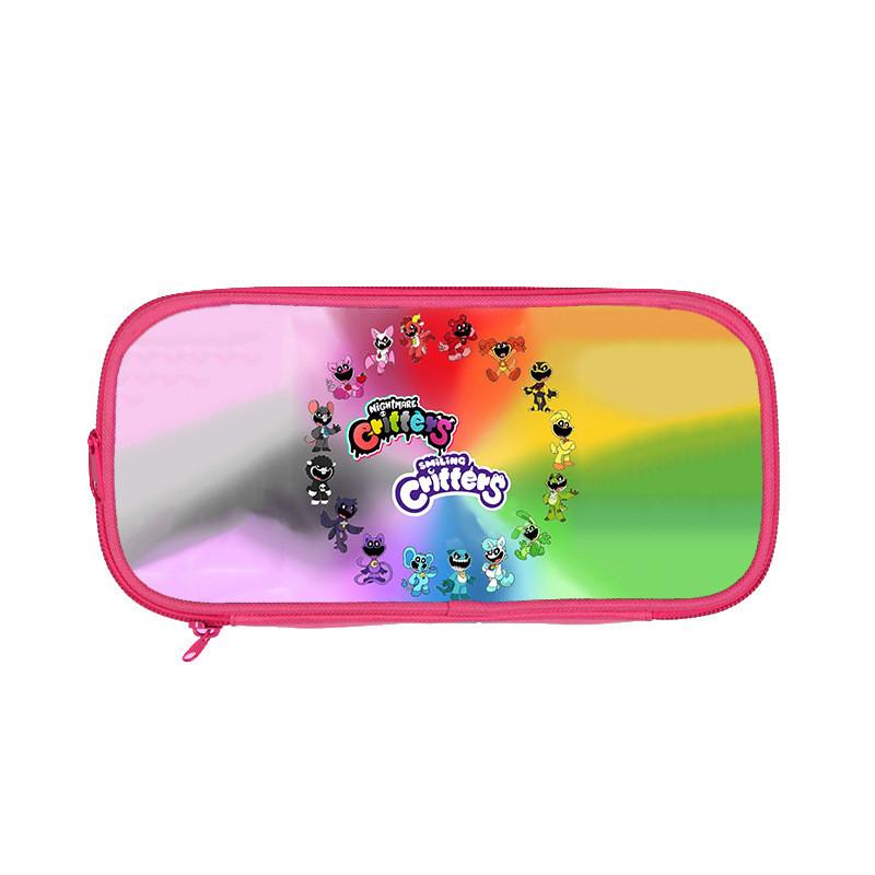Nightmare Critters Double Layer Pencil Case With Nylon Material For Students And Kids