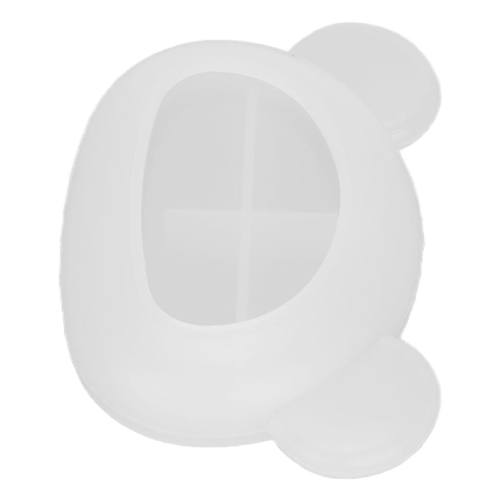Bear Head Tray Resin Molds Irregular Storage Silicone Molds for DIY Soap Dish Home Decoration