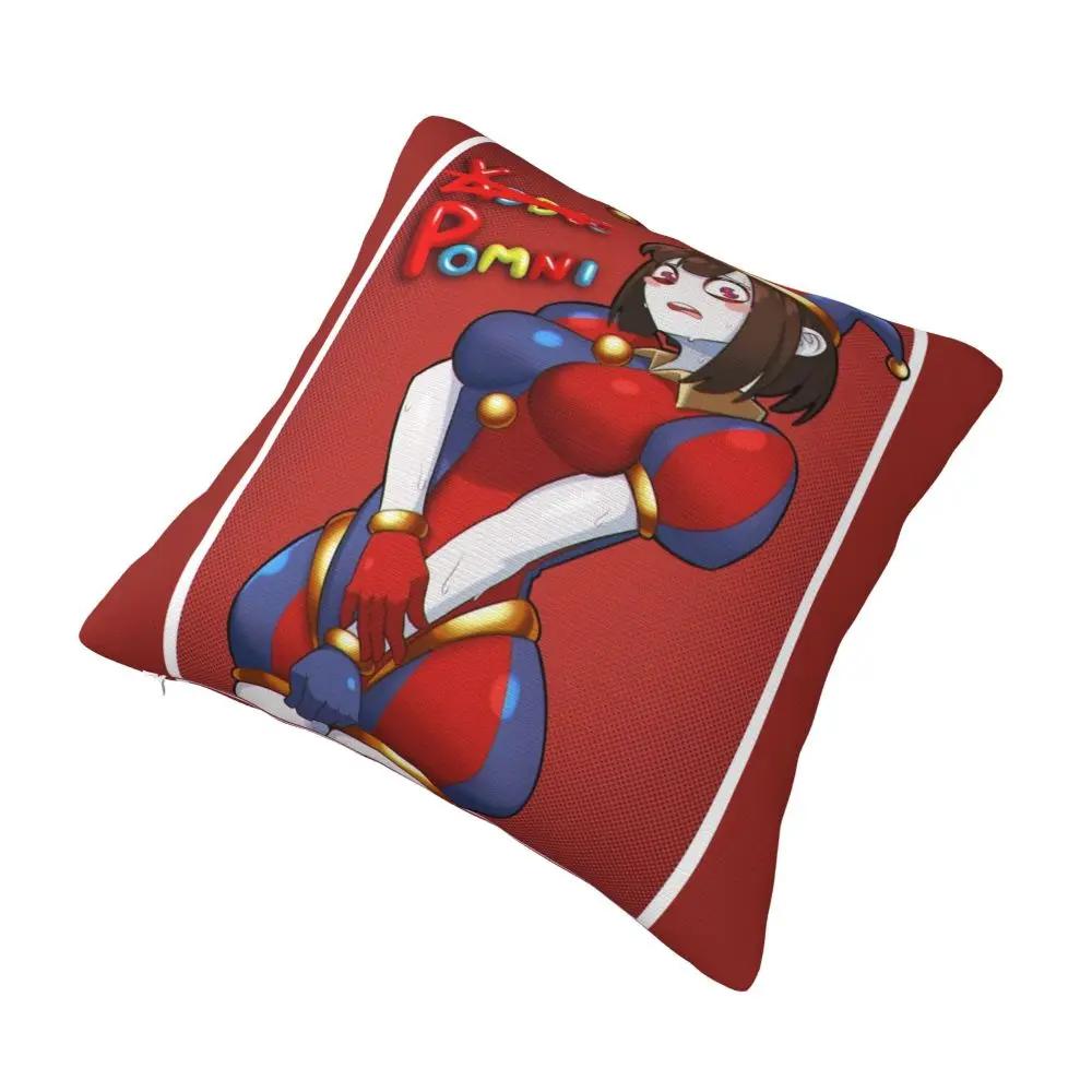 The Amazing Digital Circus Cute Sexy Pomni Pillowcases Seat Cushion Cover Creative Throw Pillow Case