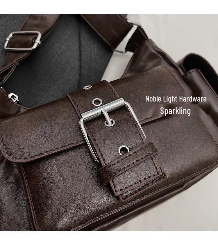 Maillard Color Crossbody Bag: Trendy, Versatile, Stylish Shoulder & Underarm Accessory