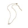 French Vintage Shell Flower Necklace Minimalist Pendant Collarbone Chain Women's Elegant Fashion Jewelry Trendy Accessory