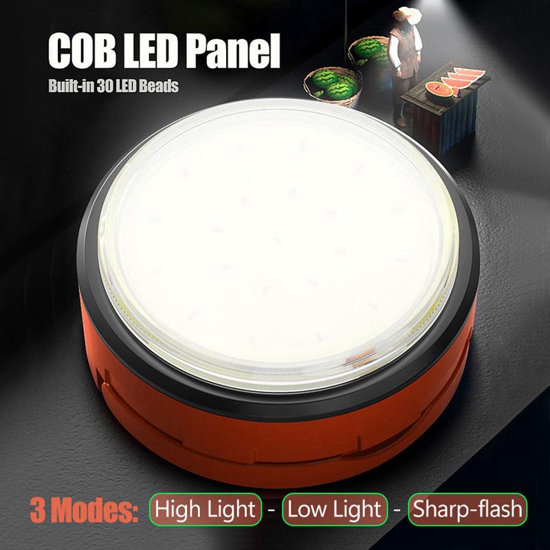 Mini COB Light Type-C Rechatgeable Camping Lamp 3 Modes Outdoor Home Emergency Flashlights Multiduty Magnetic Working Light