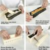 BOROLA Sushi Maker Mold Kit Easy DIY Rice Ball Press Plastic Shaper Tool Home Kitchen (Square Type)