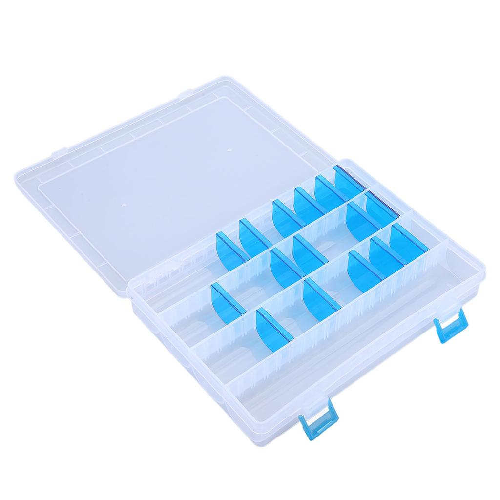 Fishing Tackle Tray Plastic Clear Lightweight Fishing Tackle Storage Box with Inserts for Fishhook