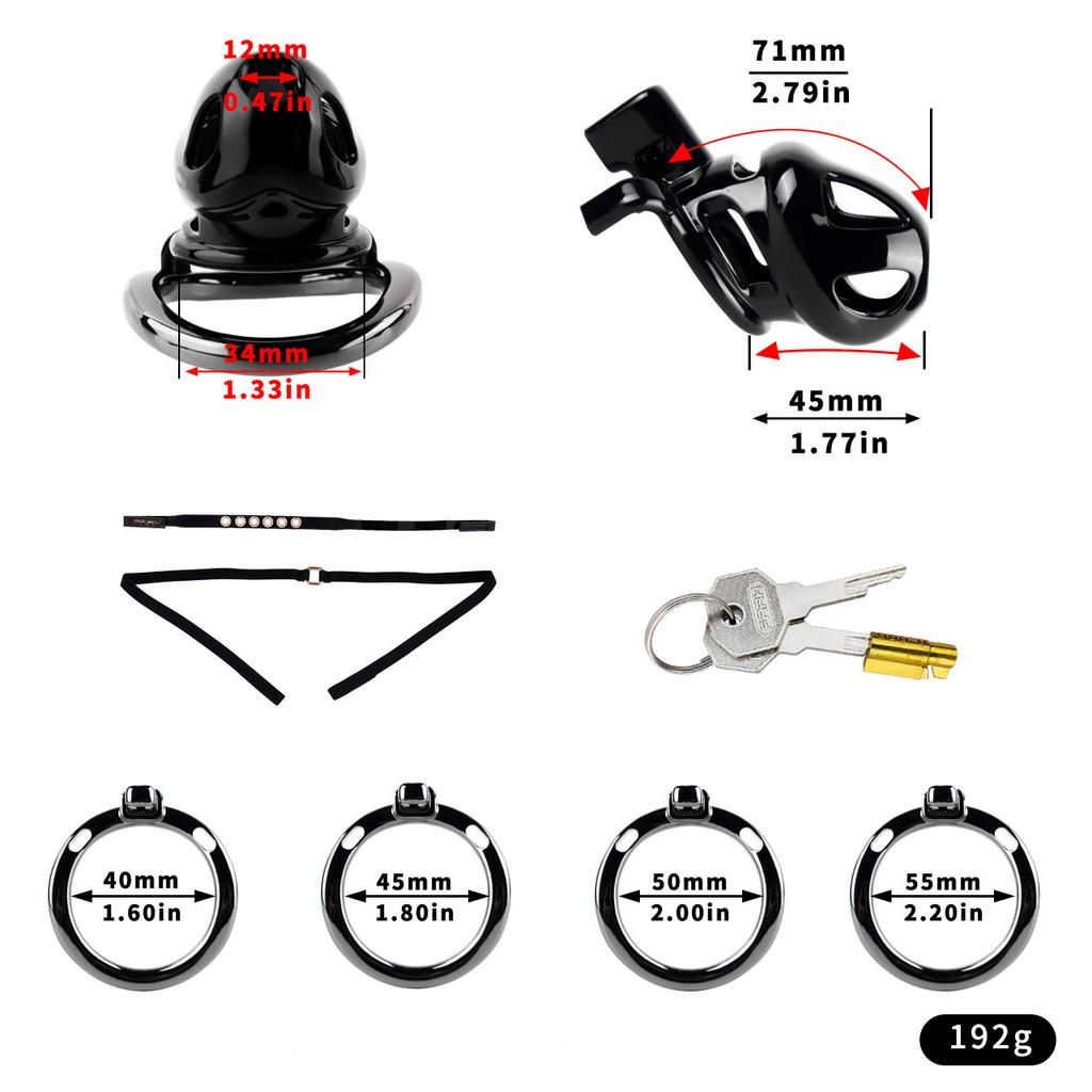 Resin CB Lock Chastity Lock Male Penis Cage Chastity Gay Sex Toys Cock Ring Urethral Chastity BDSM