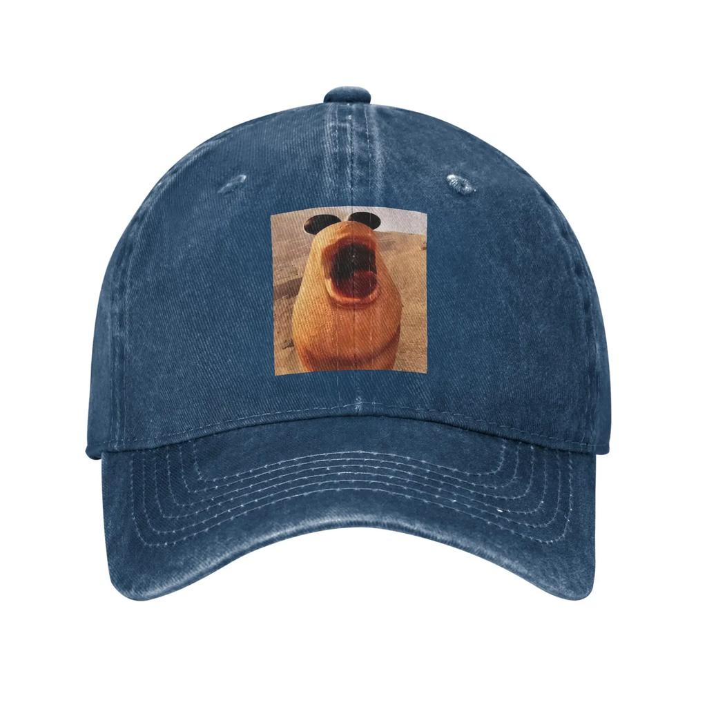 Marcus The Worm Funny Meme Men Women Baseball Cap Trending Distressed Washed Hats Cap Fashion Outdoor Adjustable Fit Snapback