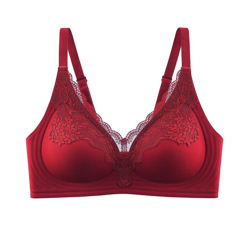 

Бюстгальтер пуш-ап с отделкой из желеобразного кружева: Поддержка маленькой груди с сексуальным дизайном спины и дышащим комфортом. XL (38/85)